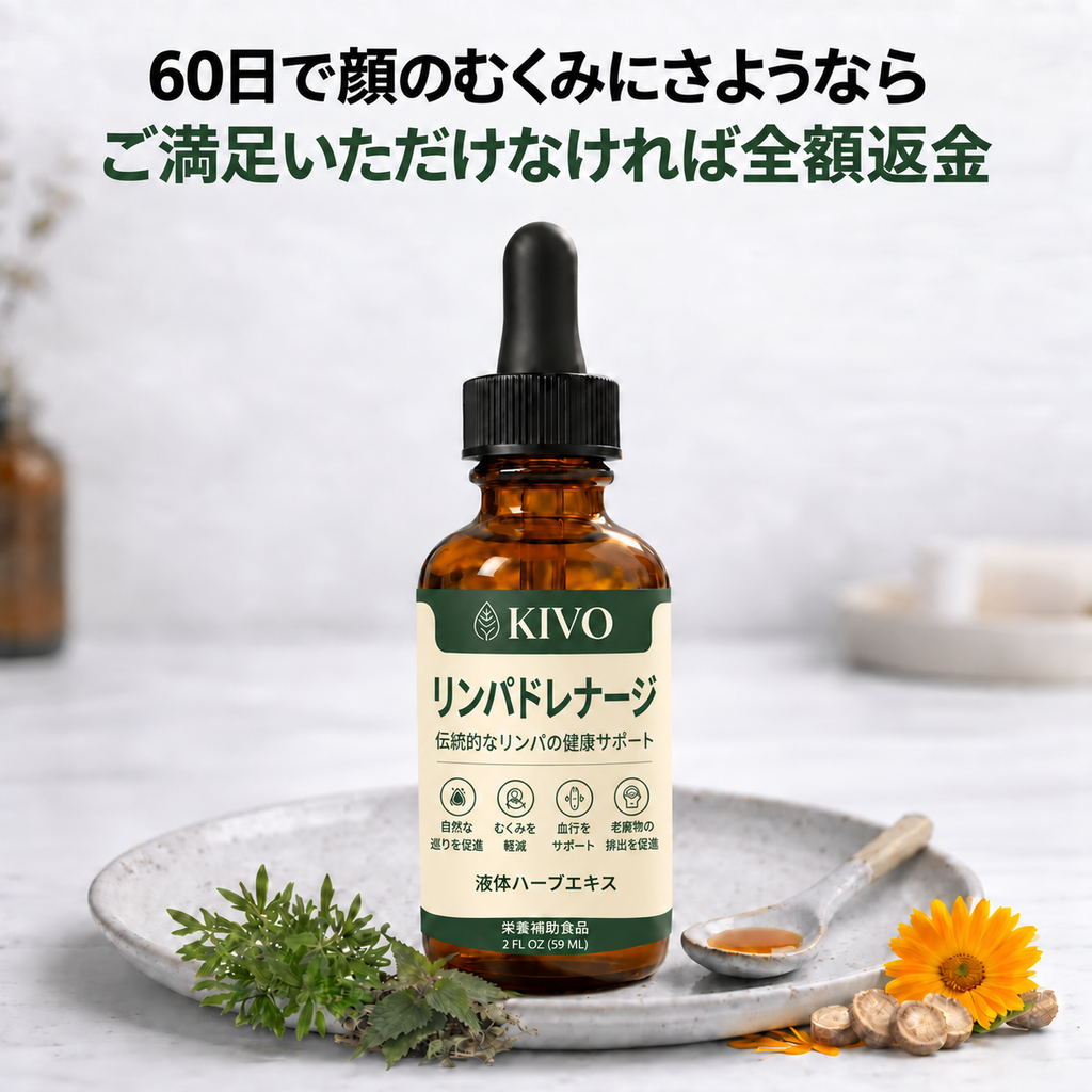 Kivo Lymphatic Detox Drops — 60-day money-back guarantee