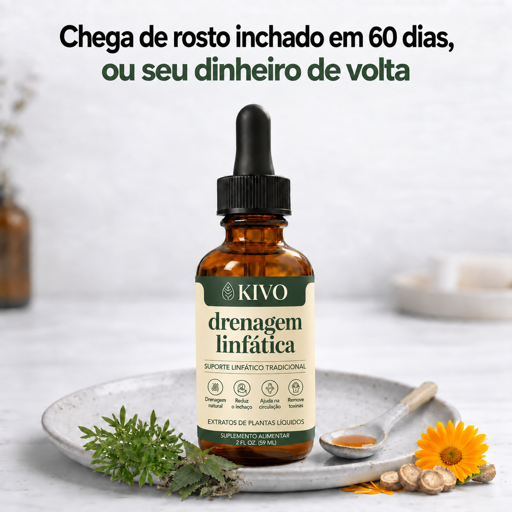 Kivo Lymphatic Detox Drops — 60-day money-back guarantee